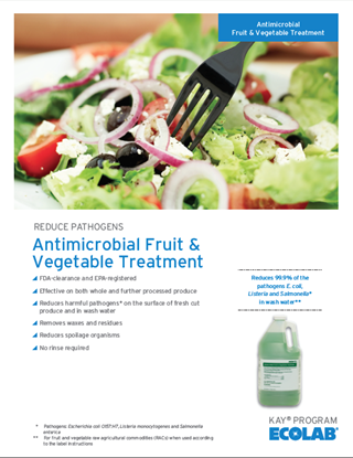 Picture of Antimicrobial Fruit & Vegetable Treatment Sell Sheet