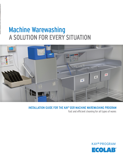 Picture of QSR Warewash Machine Install Guide