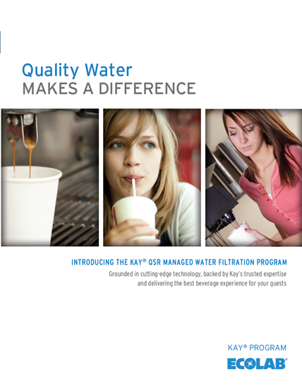 Picture of QSR Water Filtration Program Brochure