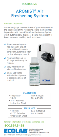 Picture of Yum! Aromist Air Freshening System Info Card