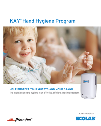 Picture of Pizza Hut Nexa Hand Hygiene Program Brochure