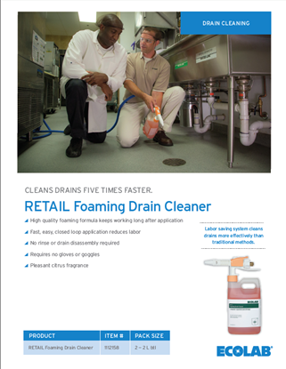 Picture of FRS Retail Foaming Drain Cleaner Sell Sheet