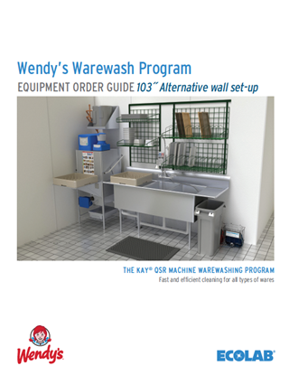 Picture of Wendy's Warewash Install Program 103" Wall Set Up Brochure