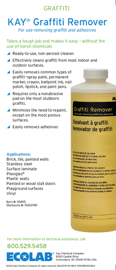 Picture of Starbucks Graffiti Remover Info Card