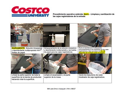 Picture of Costco Checkstand Cards (Spanish Version)