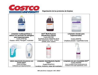 Picture of Costco Janitorial & Restroom Cards (Spanish Version)